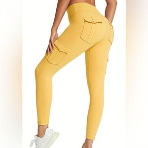 NWOT- Yellow Cardio Leggings
